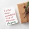 Sarcastic Christmas Card - 24-Pack Holiday Greeting Cards with “It’s the Most Wonderful Time of the Year. Allegedly.” Design, Perfect for Sharing Humorous Merry Christmas Wishes, Blank Inside for Personal Messages Funny and Playful Festive Stationery